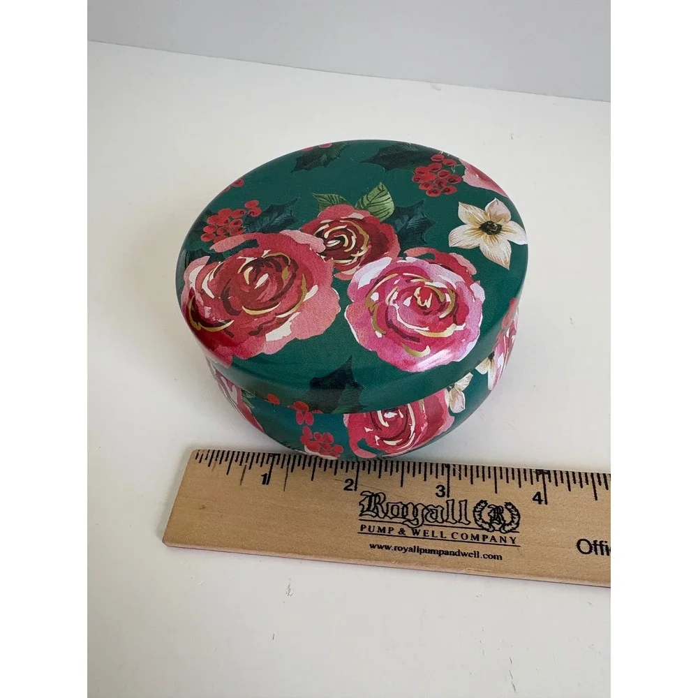 The Pioneer Woman Melon & Mint Scented Candle 4.95oz Floral Tin Unused